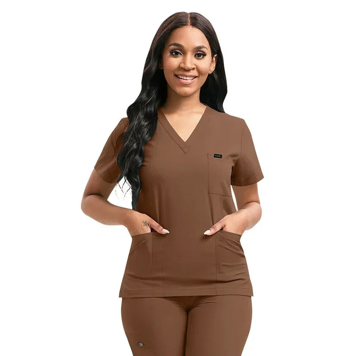 Multicolor Unisex Short Sleeved Scrubs Sets